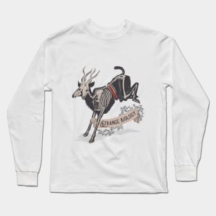 Strange Biology Rustic Antelope Skeleton Long Sleeve T-Shirt